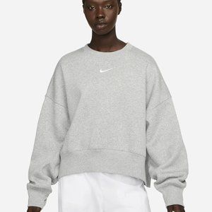 Nike Phoenix Fleece Sweatshirt in Grey
